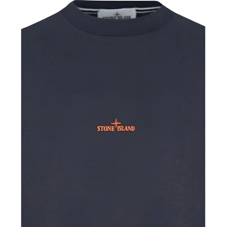 STONE ISLAND Logo Pattern Simple Fit T-Shirt Men Tops L2S152100001S0534V002A