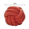 Plush Knot Ball Pillow Diameter 22cm Room Decoration for sofa Couch Brown