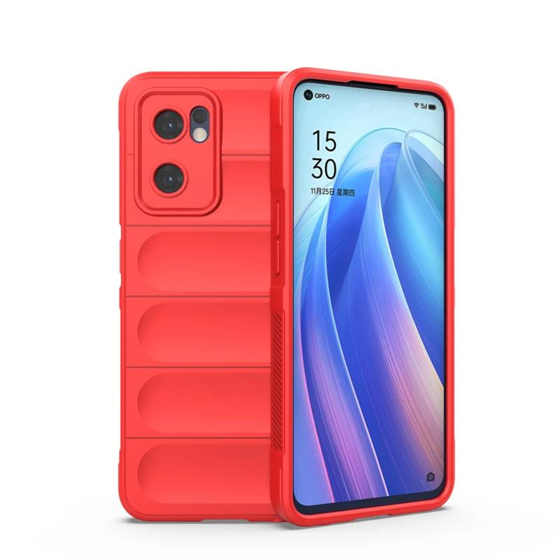 Hülle für OPPO Reno7 Reno 7 Pro 5g Globale Rückseite Telefonhülle Flüssigsilikon Stoßfeste Panzerhüllen Funda Coque