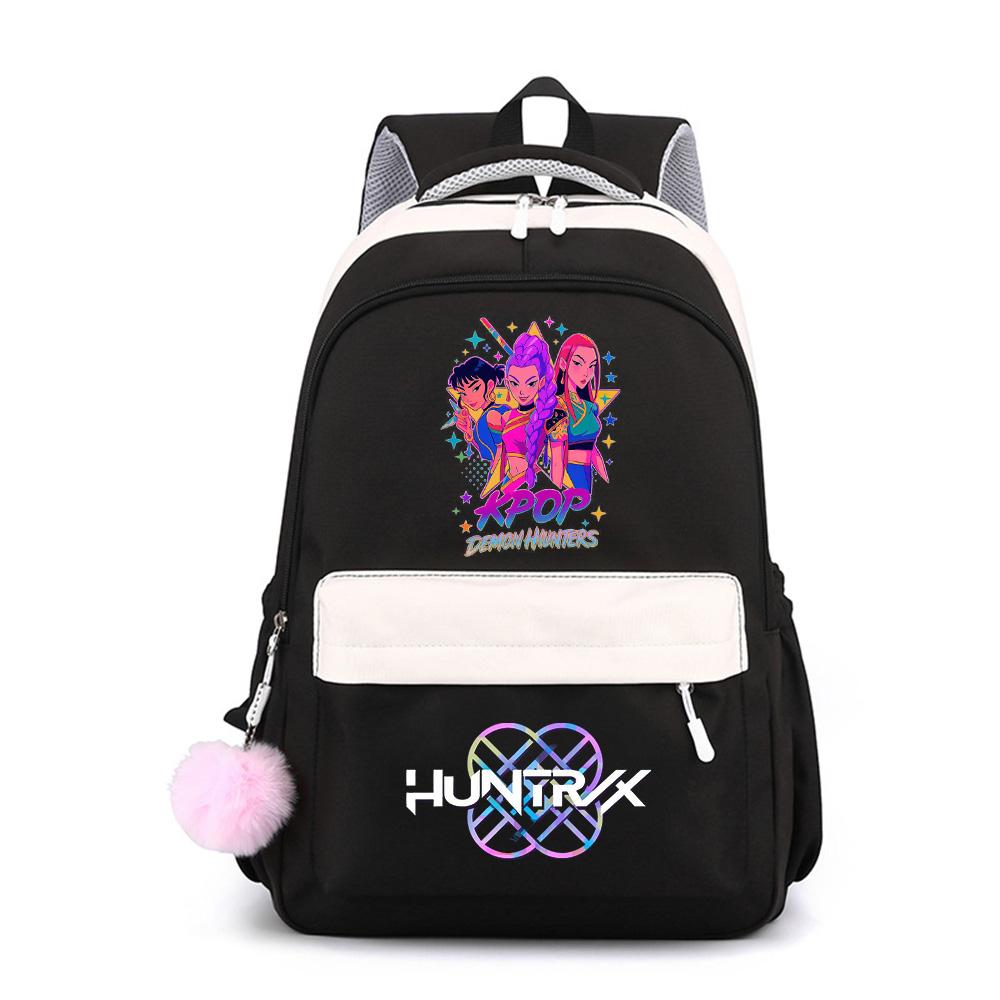 Söt K-Pop Tryckt Ryggsäck med Stor Kapacitet för Tonåring Student Flicka Pojke Skolväska Bokväska Barnpresent Kvinnor Vattentät Resväska Mochila