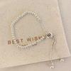 925 Sterling Silver Smooth Round Beads Bracelet For Women Vintage Simple Adjustable Classic Party Jewelry Gift