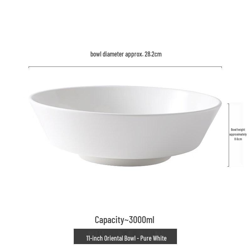 Large Ceramic Serving Bowl for Asian Cuisine