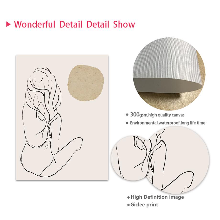 Abstract Minimalist Matisse Picasso Line Couple Wall Art Canvas Painting Posters And Prints Wall Pictures For Living Room Decor