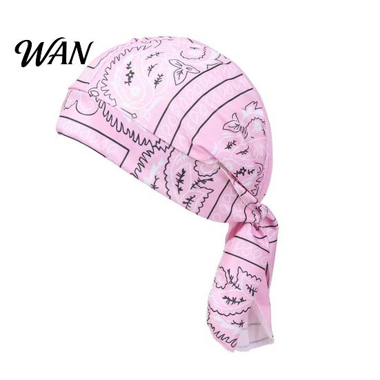 Paisley Kopftuch Kühlender Turbanhut Muster Elastische Passform Verstellbare Riemen Piratenstil Bandana Atmungsaktives Schweißableitendes Gewebe Outdoor Fahrradkappe