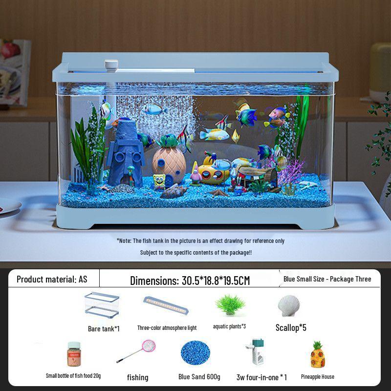 Eco-Friendly Self-Circulating Goldfish Tank: Small To Medium Size for Home, Living Room, or Balcony
