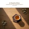 Tea Cup Pad Heat Insulation Mat Hand Sewn Tie Dye Design Grass and Wood Material for Zen Tea Ceremony Table Setting