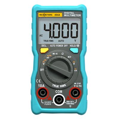 RICHMETERS 404A Digital Multimeter Automatische Bereichswahl Amperemeter True RMS Smart NCV Tragbar 4000 Zählwerte LCD-Anzeige Automatischer Bereich