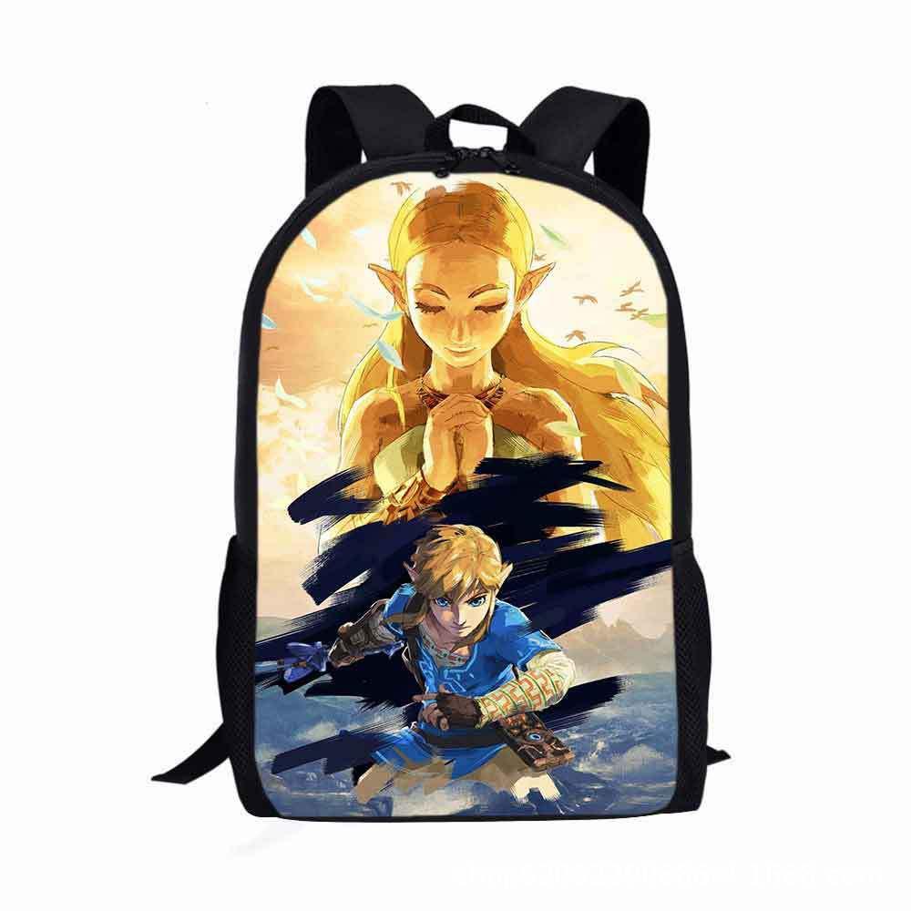 The Legend Of Zelda Student Backpack Durable Waterproof And Trendy For Kids