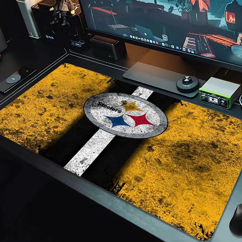 Pittsburgh Steelers Color Mouse Pad Large Gaming Table Cushion Non-slip Laptop Tablet Big Mousepad XXL Mat Mini PC Playmat With Lock edge