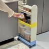 Bathroom Floor Standing Multi-layer Storage Rack, Bathroom Multifunctional Plastic Storage Rack Kitchen