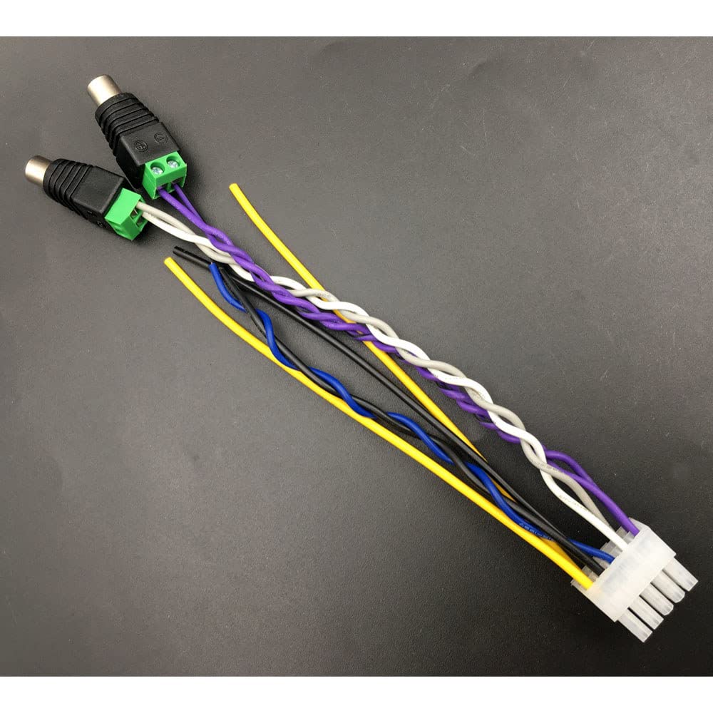 Pioneer TS-WX1210A TS-WX1010A TS-WX300A TS-WX300A TS-WX300A TS-WX300TA 01.45-18200-A01 10 Pin Power Harness Plug RCA White