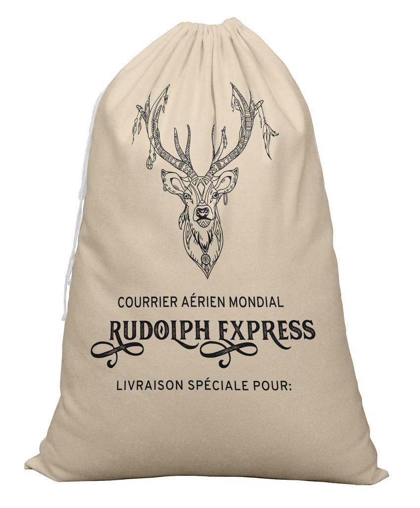 Printtoo Pack of 2 Drawstring Special Delivery Extra Large Size Christmas Sack Re-Usable Xmas Present Storage 27x20 Inch