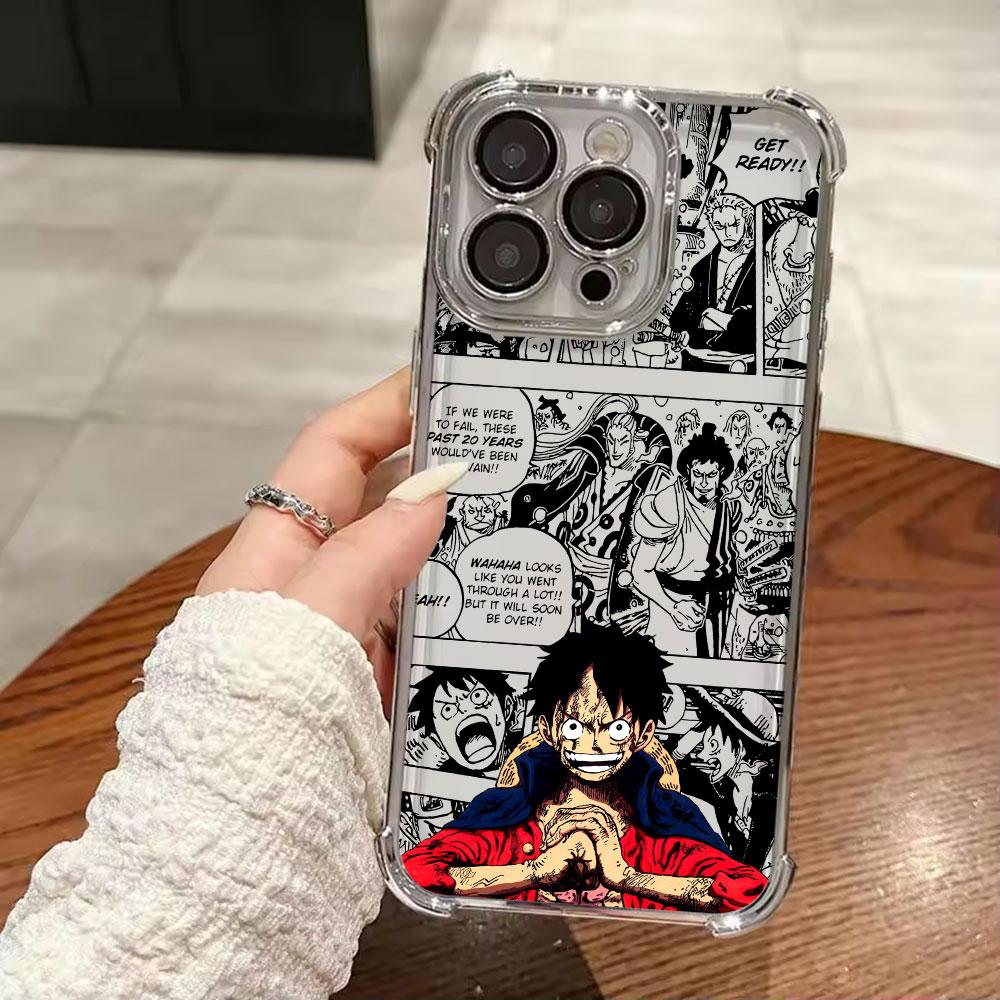 Anime O-One Pieces Shanks Soft Funda For iPhone 17 Pro 16 15 14 13 12 11 Pro Max Case 17 Plus 17E 16E 17Air Silicone Phone Cover