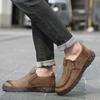 Fashion New Men's Casual Sports Thick Soled Loafers Mokasin High-quality Walking Flat Bottomed Outdoor Driving Handmade Shoes 38-48
