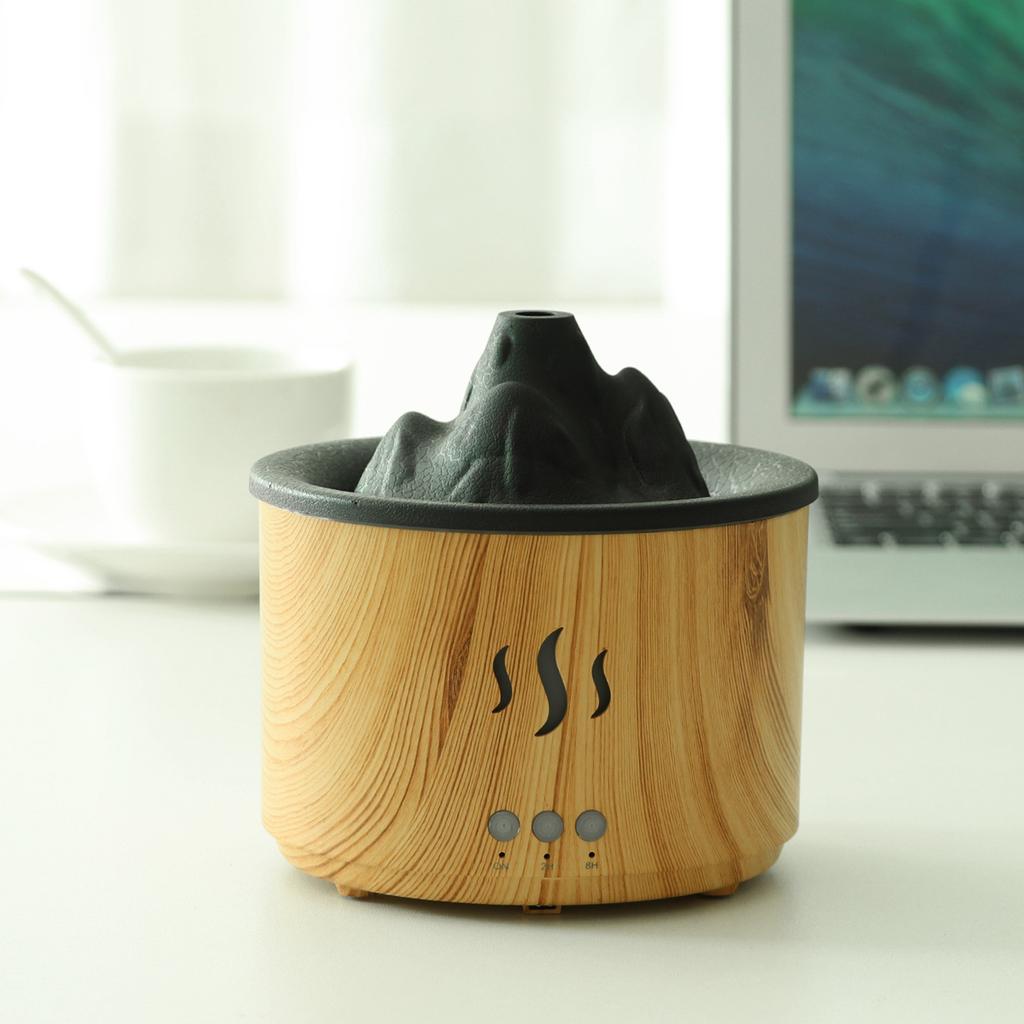 Xiaomi Volcano Aroma Diffuser 400ml Air Humidifier with Remote Control Creative Hollow K6 Lava Crack Flame Lamp Essential Oil Diffuser