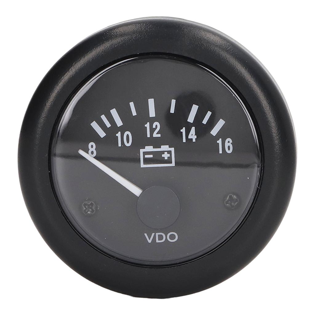 2in Diesel Engine Voltage Meter Automobile Generator Voltmeter Gauge 8‑16V Measuring Range 12V