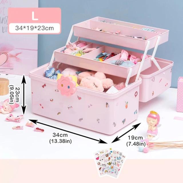 Aufbewahrungsbox für Haarschmuck für Kinder, Babykopf, Seil, Haarnadel, Gummiband, Kopfschmuck, Aufbewahrung, Ankleidezimmer, süße Schmuckschatulle für Mädchen