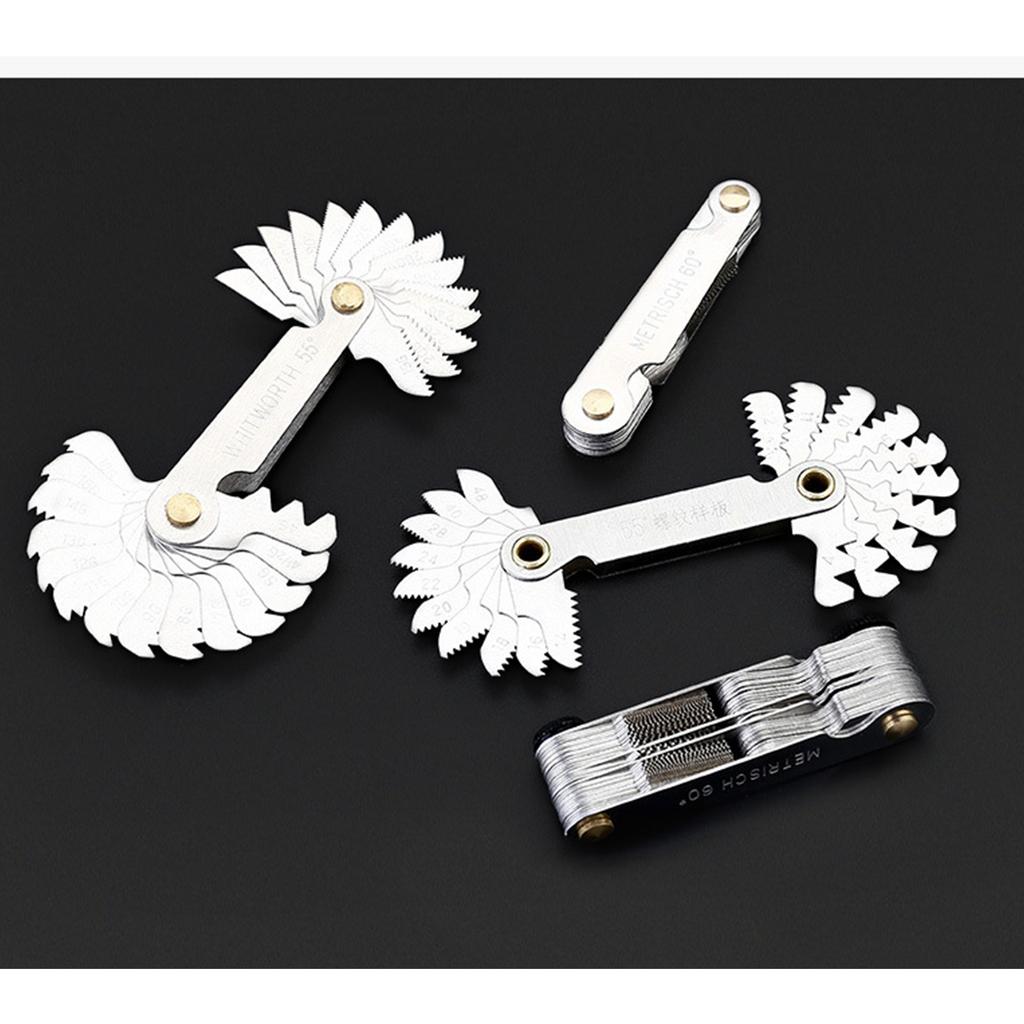 Gear-Tooth Screw Pitch Gauges Tools Carbon Steel Lathe Combination Tools