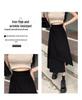 Plus Size A-Line Irregular Midi Skirt for Women - Slimming, Hip-Covering, Summer Casual Style