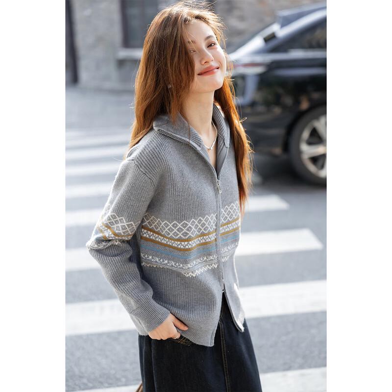 Mokana Fair Isle Jacquard Knitted Cardigan