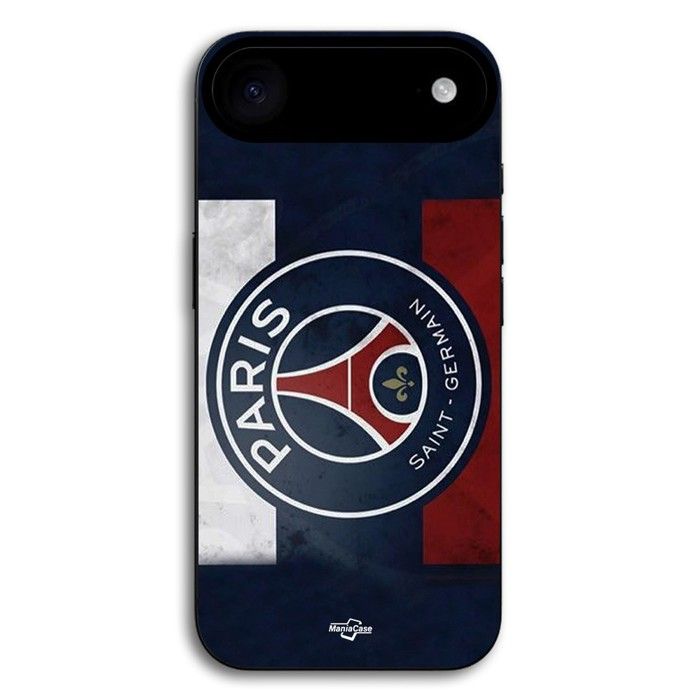 Coque de téléphone - MANIACASE - iPhone 17 Air - Silicone - Noir - PSG Paris Saint Germain