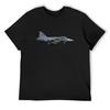 JAS 39C Gripen Deep Etch T-Shirt Funny Gifts Designer Shirts Rapper Graphic Tees Shirts Graphic Tee Men