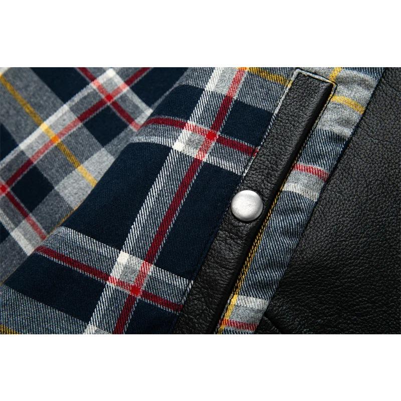 Giacca in vera pelle di vacchetta di taglia cinese da uomo, cappotto in pelle, abbigliamento da motociclista, abbigliamento da equitazione, giacca in pelle da motociclista alla moda autunnale da uomo