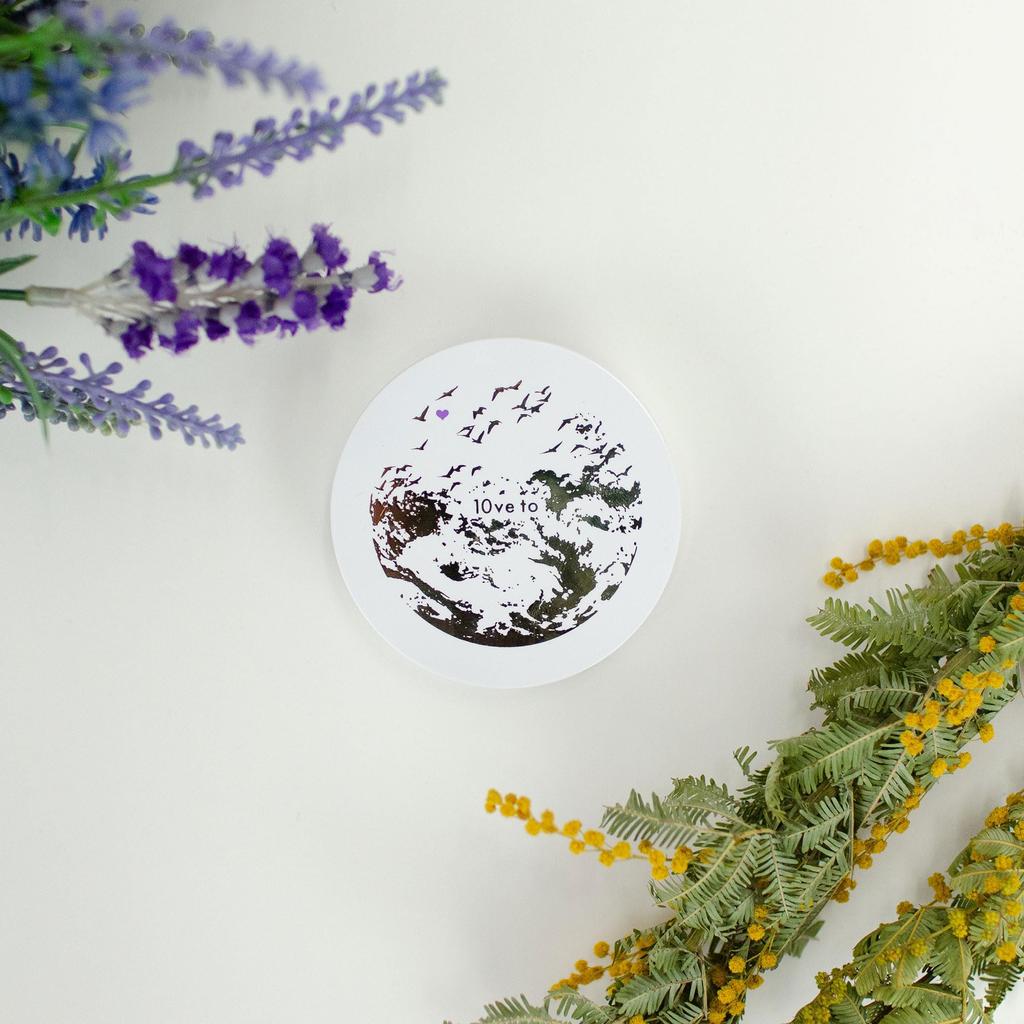 10ve to (Love To) UV Powder SPF50+PA+++ 10g Semi-Matte UV Care Pressed Powder Charity Donation Unscented (Lavender)