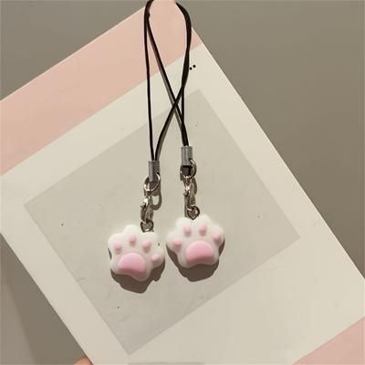 Cute Cat Paw Phone Charm, Bag Accessory Pendant, Keychain, USB Drive, Backpack Accessory, Multifunctional Decorative Pendant, Keychain Accessory