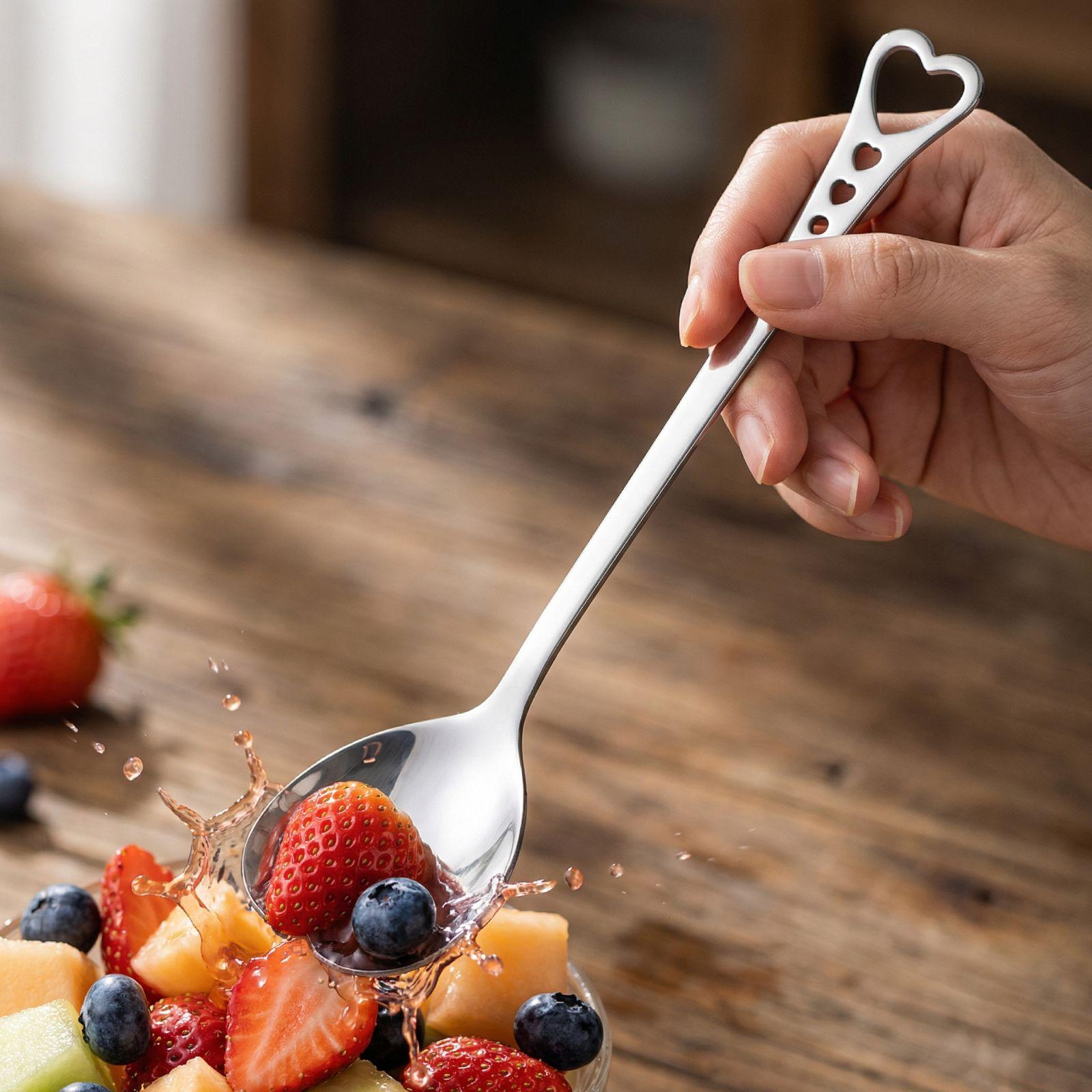 

Heart-shaped Gold Coffee Spoon, Mug Stirring Spoon One Size