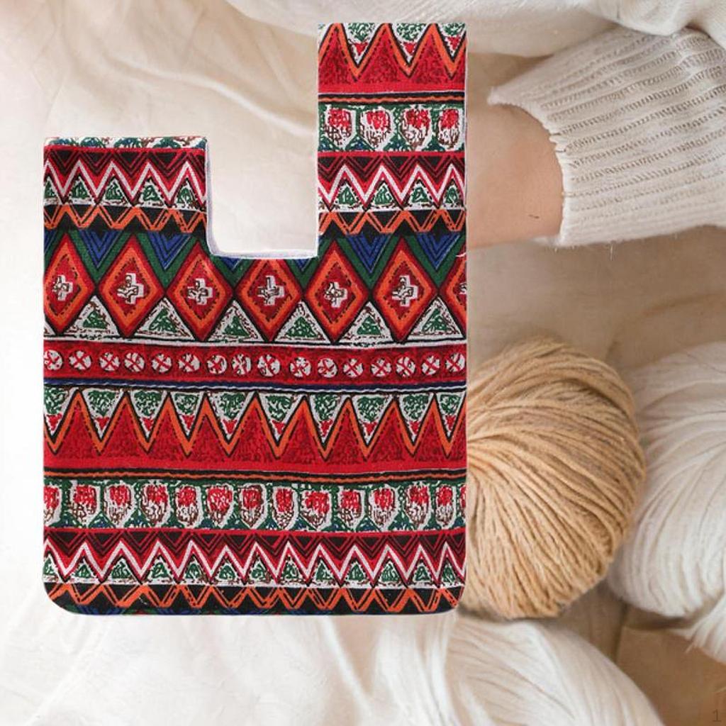 Knitting Tote Bag Kabelka na zápästie Roztomilé háčkovanie Ženy Darčekový prenosný organizér priadze pre