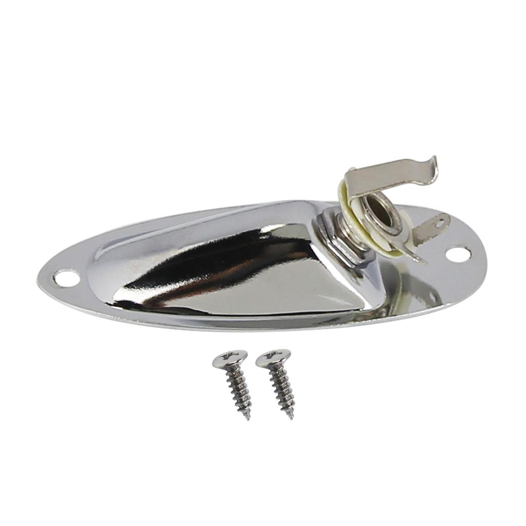 1pcs Boat Style Jack Guitar Output Jack Socket 1/4" 6.35mm For ST Electric Guitar