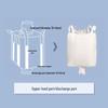 Brand New White Four-Loop Ton Bag with Large Top Opening and Flat Bottom - Thickened Woven Design for Bridge Pre-Loading