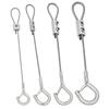 304 Stainless Steel Wire Rope Lock Buckle, 1-4mm Adjustable Hanging Picture and Lighting Wire Hook Adjuster