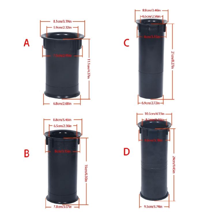 Thickened Plastic Speaker Port Tube with Waveguide Structure for Speaker Enclosure Repair and Modification Projects