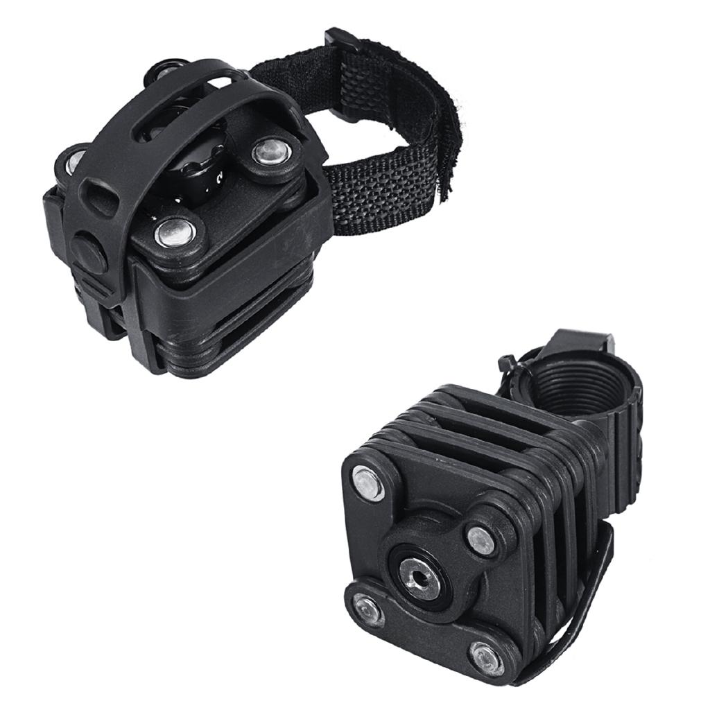 New 20 Sections 12 Level Portable Folding Bike Lock Digit Code Or Key Safety Chain Lock Hamburg-Lock Bicycle AntiTheft Locks Mount Bracket Bike Chain