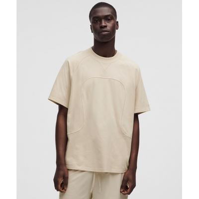 HeavyweighT Brushed CoTTon T shirT  Slnsh collecTion naTural Ivory
