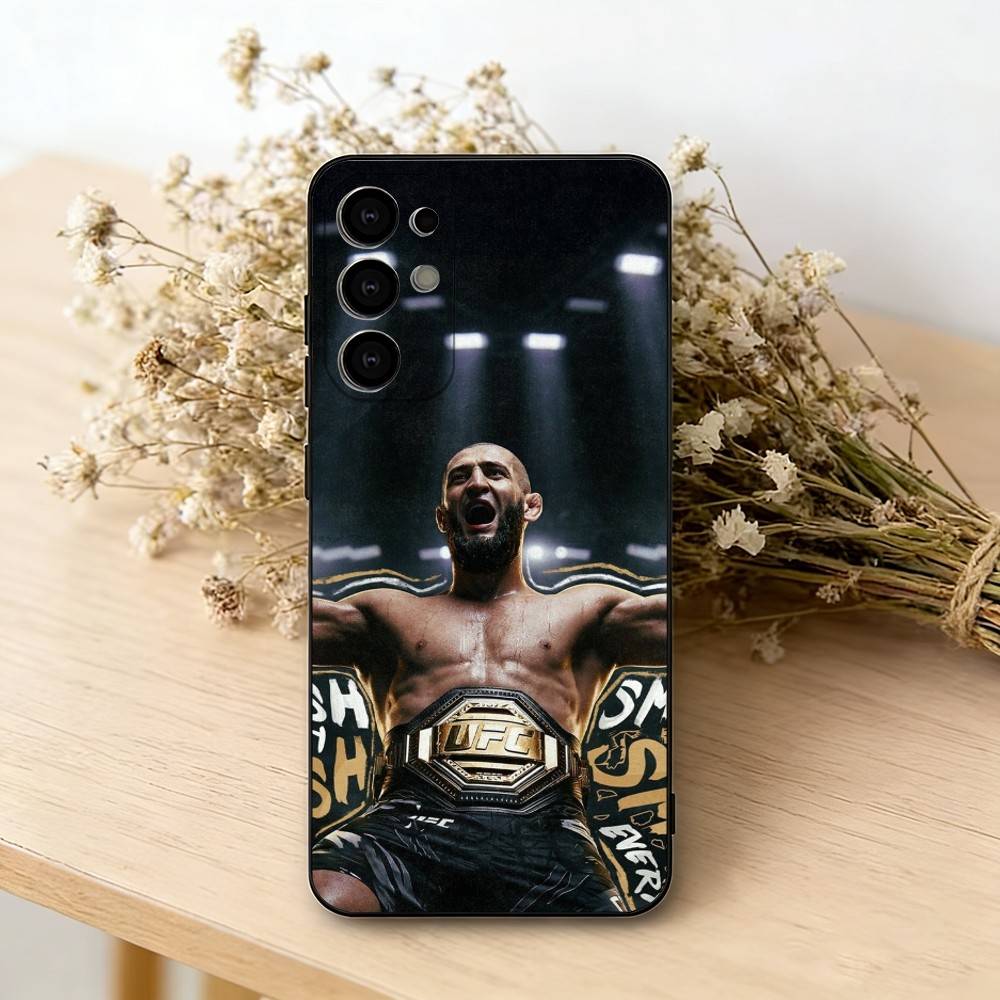 

the eagle K-Khamzat Chimaev Phone Case For Samsung S25,S24,S21,S22,S23,S30,Ultra,S20,Plus,Fe,Lite,Note,10,Black Cover Samsung S235G