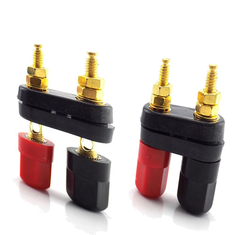 3 Typen Rot Schwarz Bananenstecker Paar Klemmen Buchse 4mm Stecker Verstärkerklemme Polklemme Bananen Audio Lautsprecher Buchse