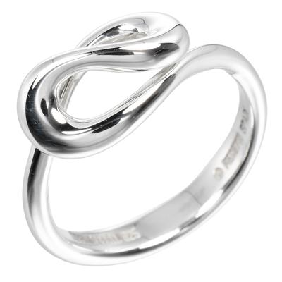 TIFFANY&Co. Otwarty pierścionek falisty Srebro925 #4.9(Rozmiar amerykański) 3.2g Używane przez kobiety