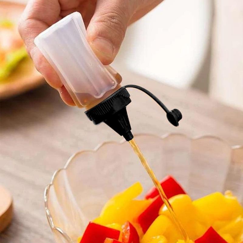 Squeeze Salad Sauce Bottle Set Food-Grade Condiment Dispenser Jam Container Outdoor BBQ Seasoning Bottle Home Sauce Storage