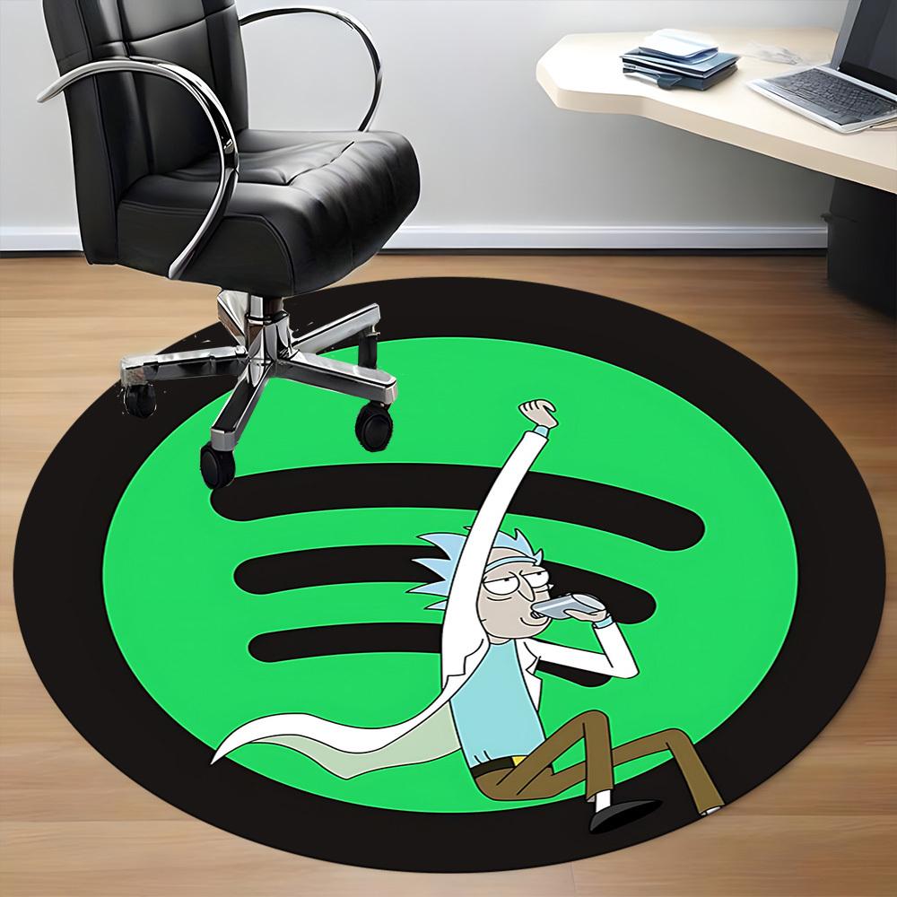 Tappeto Rotondo Ufficio Rick e Morty, Sotto Sedie da Ufficio Camera da Letto Soggiorno Decorazione Casa a0908156