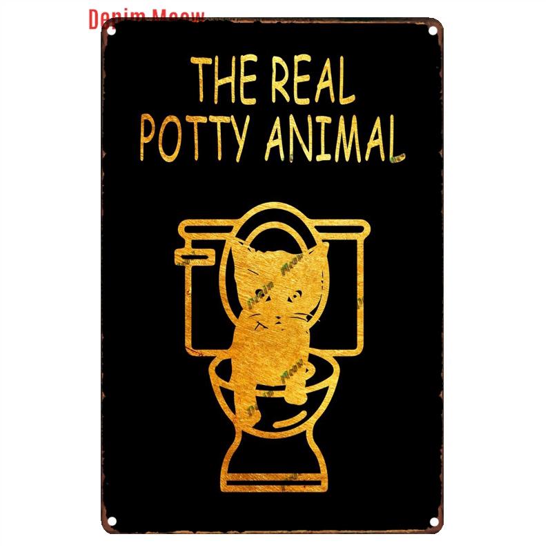 Funny Personalized Washroom, Metal Tin Signs, Vintage Toilet Sign, WC Lavatory Wall Art, Bathroom Decor, Restroom Plates, WY156