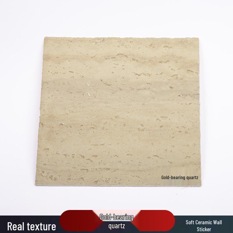 Weiche Keramik Flexible Travertin 3D Wandaufkleber, Biegsame PU Stein Haut für Außenwände