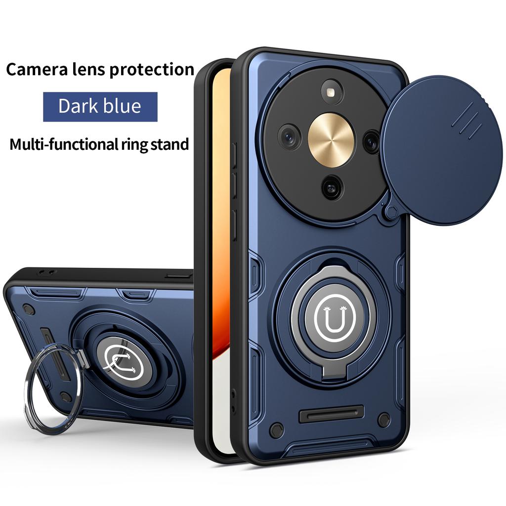 For Honor Magic8 lite Case Honor X9D Cover magic8 lite Magnetic Armor Shockproof Ring Holder Magsafe Wireless Charge Phone Cover
