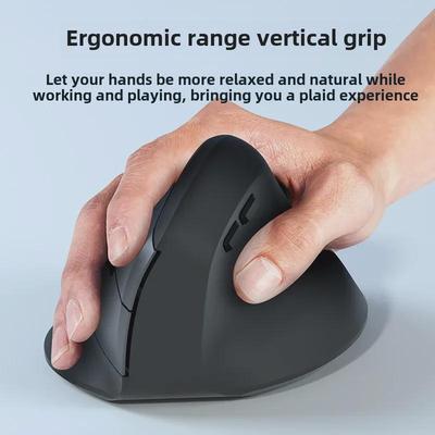 Ergonomische leise vertikale kabellose Maus mit TYPE-C-Ladeanschluss