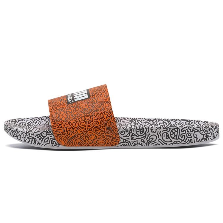 PUMA Mr. Doodle x Leadcat 20 Slides  Wavy Doodles  Men s 374218-01 EU 35.5