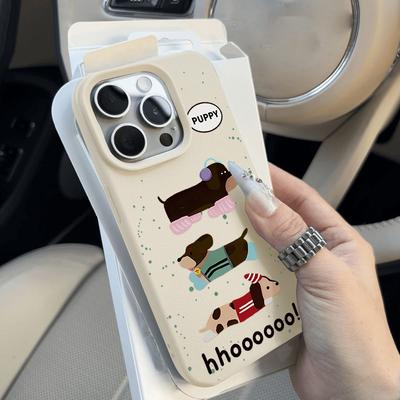 Θήκη τηλεφώνου για iPhone 11 13 XR XS Max Θήκη iPhone 12 14 15 16 Pro Max 12 Pro 15 Plus Δερμάτινη βαμμένη αδιάβροχη και ανθεκτική στη φθορά Cartoon