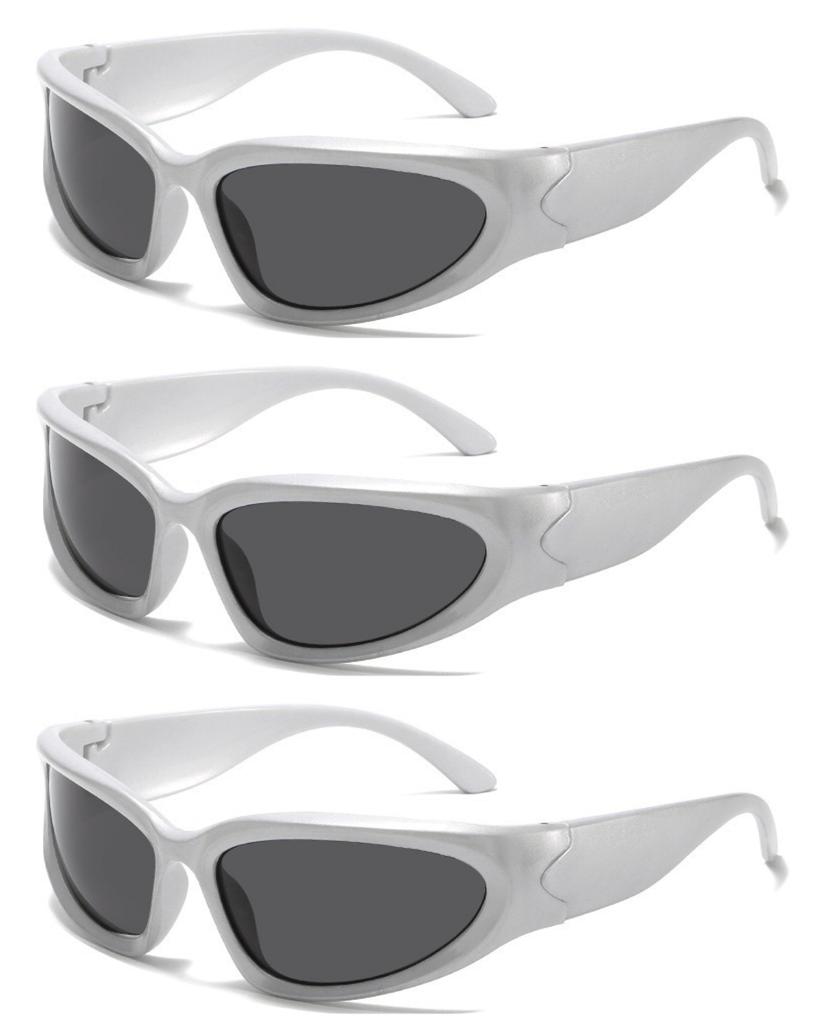 1/3PCS Y2k Rectangular Sunglasses Trendy Hip Hop Punk Sun Glasses for Men Women Street Style Retro Shades