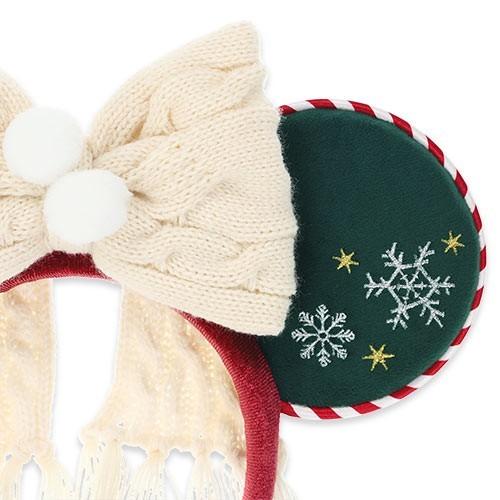 Tokyo Disney Resort Christmas 2025 Mickey & Friends Minnie Ears Headband Ribbon